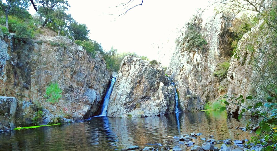 La cascada Charco del Hervidero en Madrid