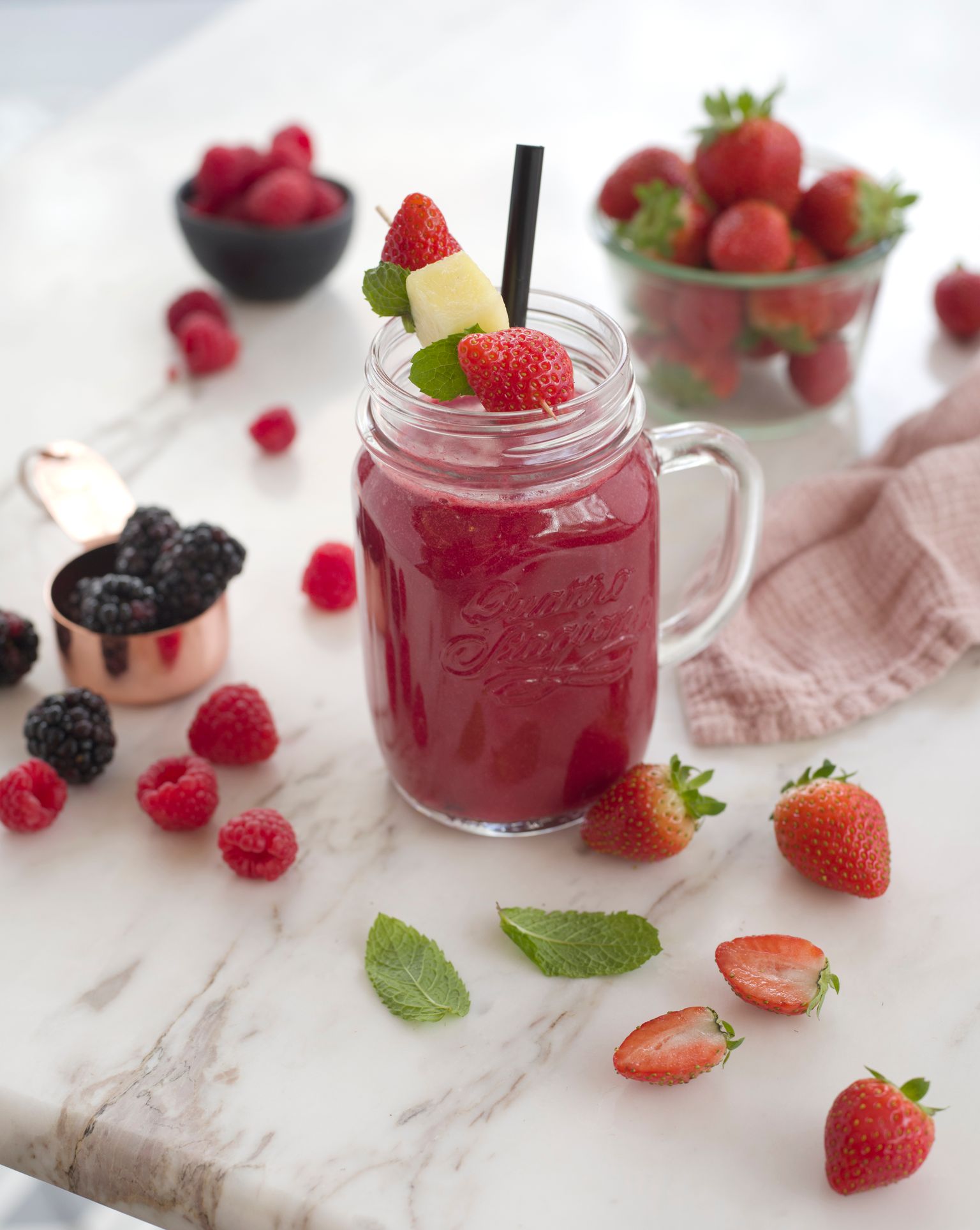 Smoothie frutos rojos