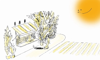 Dibujo de Luis Úrculo utilizado para distinguir los lugares con 