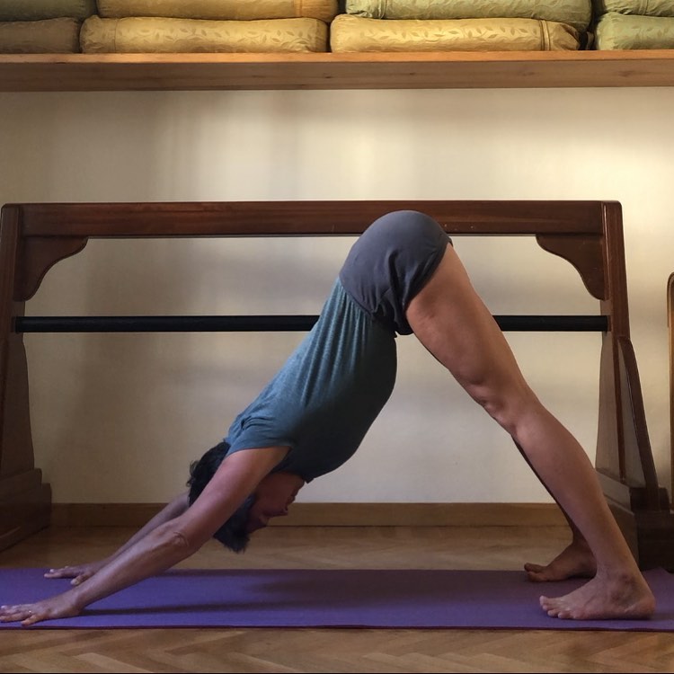 Yoga: Perro boca abajo