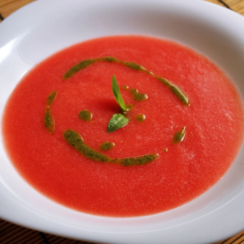 Receta: sopa fría de sandía y tomate