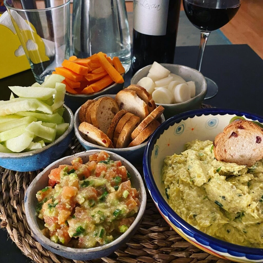 crudités de verduras