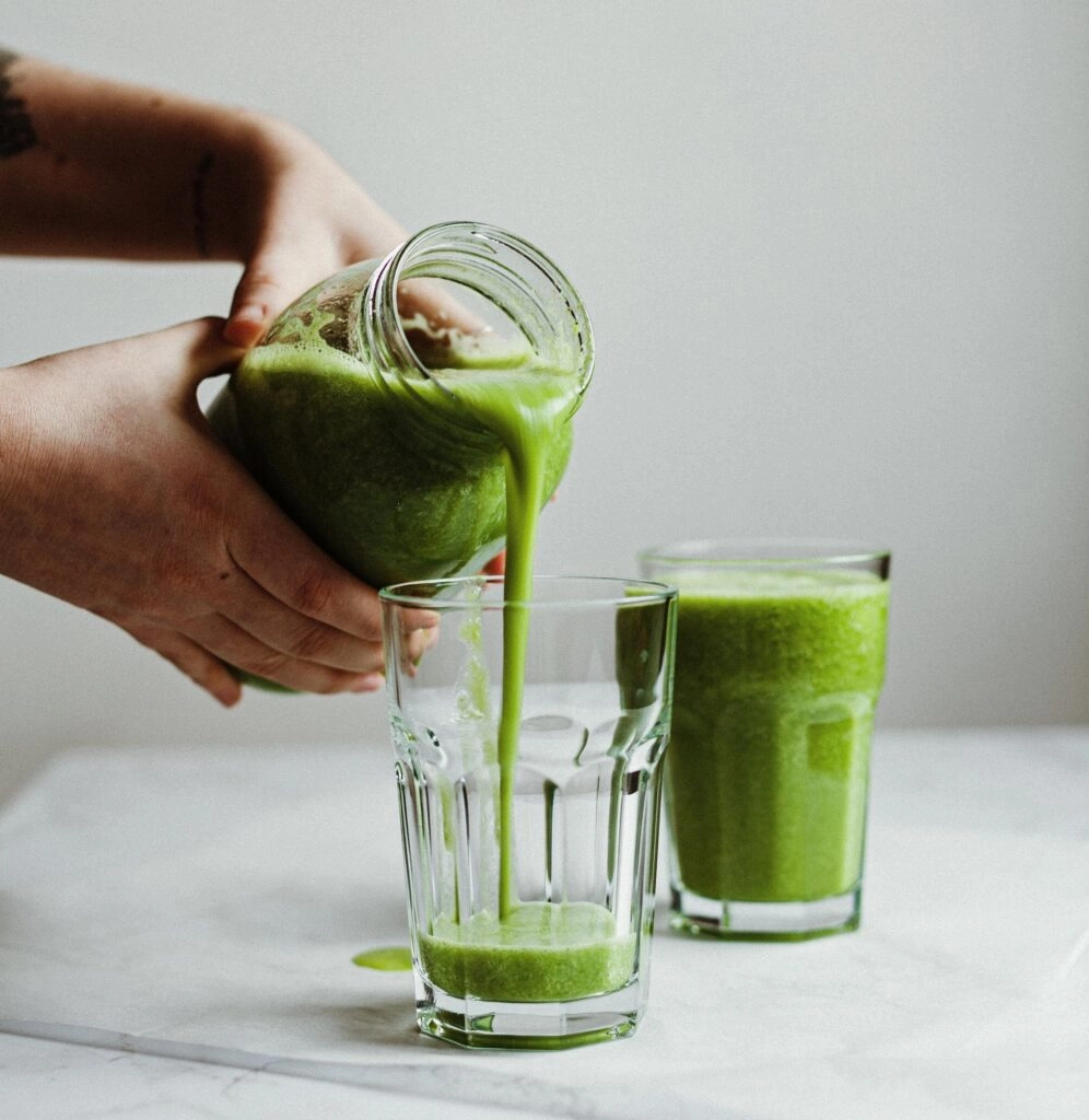 Batido verde japonés