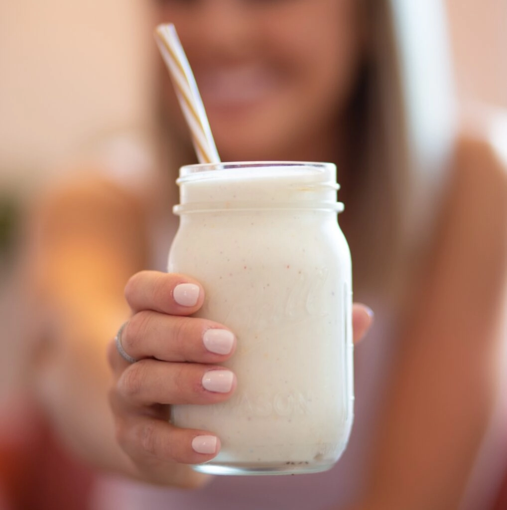 Batido de plátano y avena revitalizante