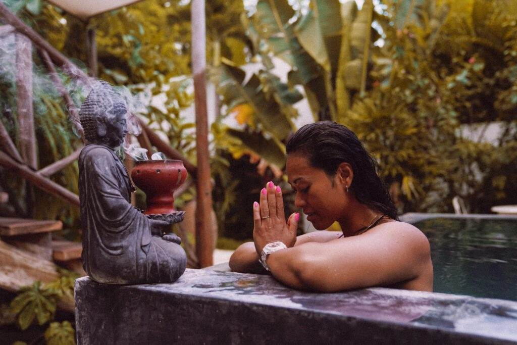 Namaste en anjali mudra