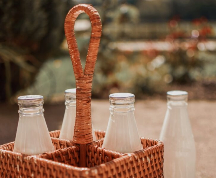 botellas de leche