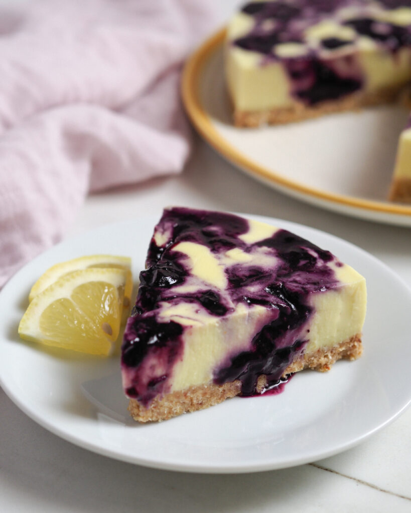 Receta de tarta de queso vegana