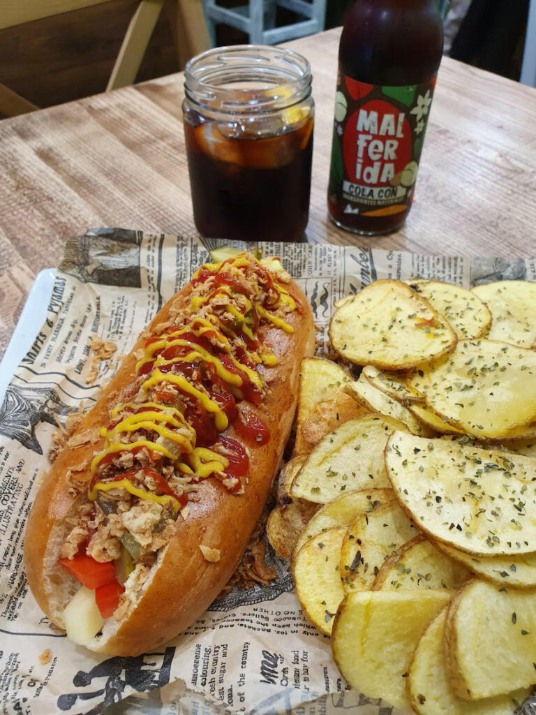 Hot dog vegano