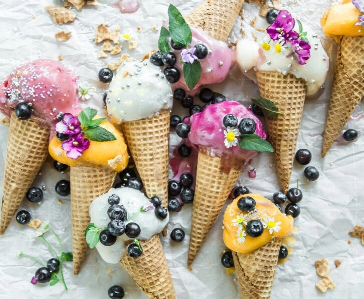 Recetas de helados saludables