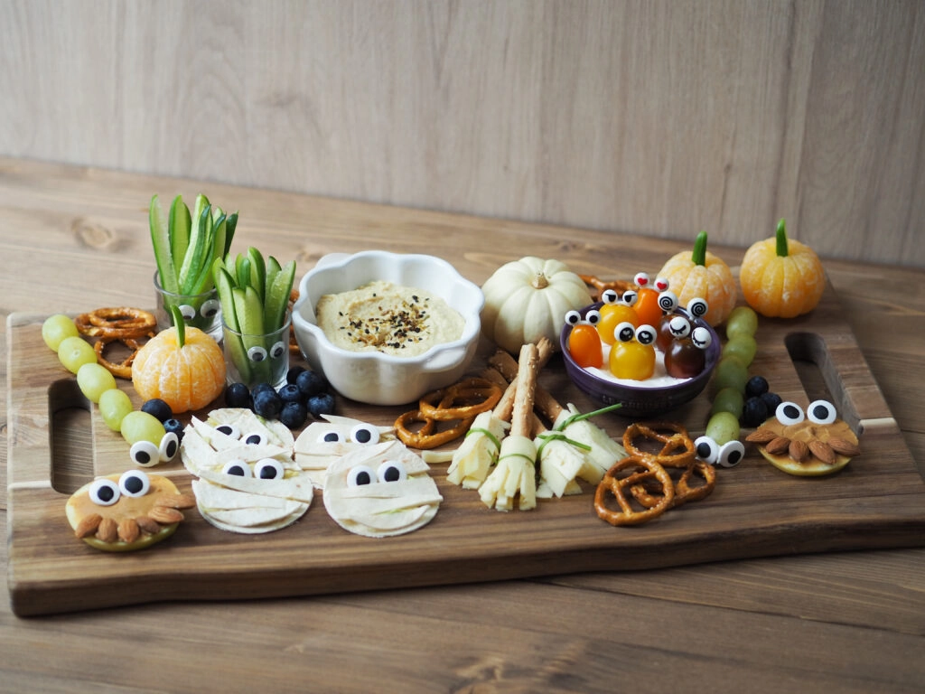 Bandeja de snacks de Halloween