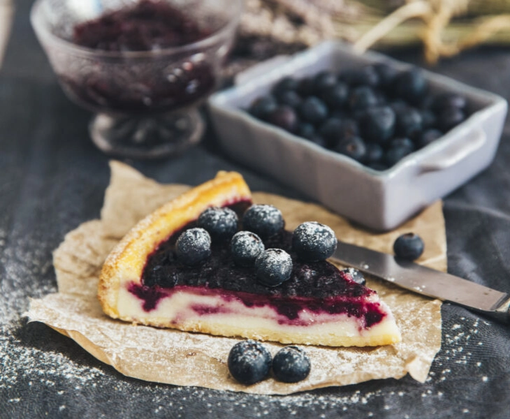 tarta de arándanos