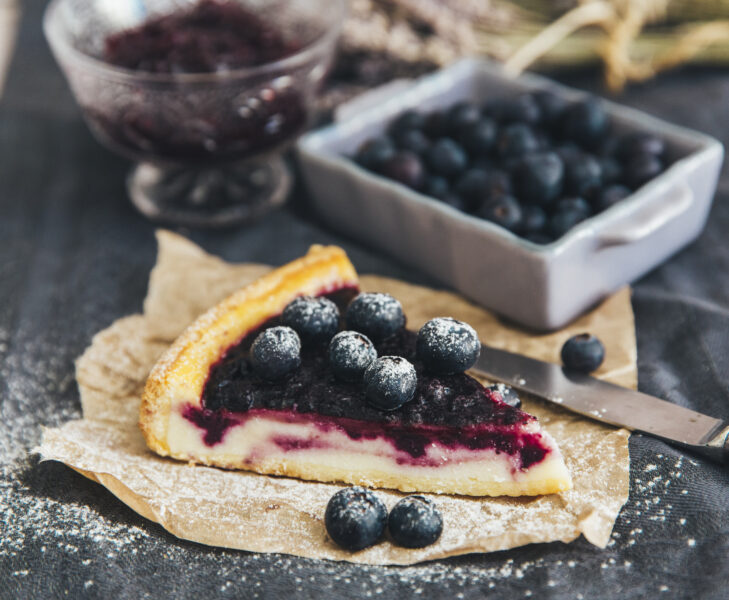 tarta de arándanos