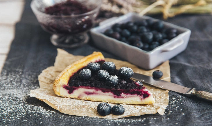 tarta de arándanos