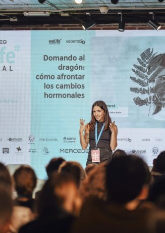La nutricionista y naturópata Marta Marcé en Mercedes-Benz WeLife Tour Festival 2022.