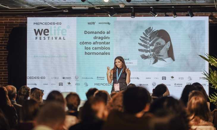 La nutricionista y naturópata Marta Marcé en Mercedes-Benz WeLife Tour Festival 2022.