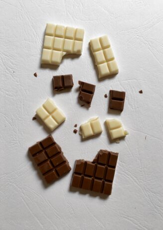 Chocolate blanco y negro