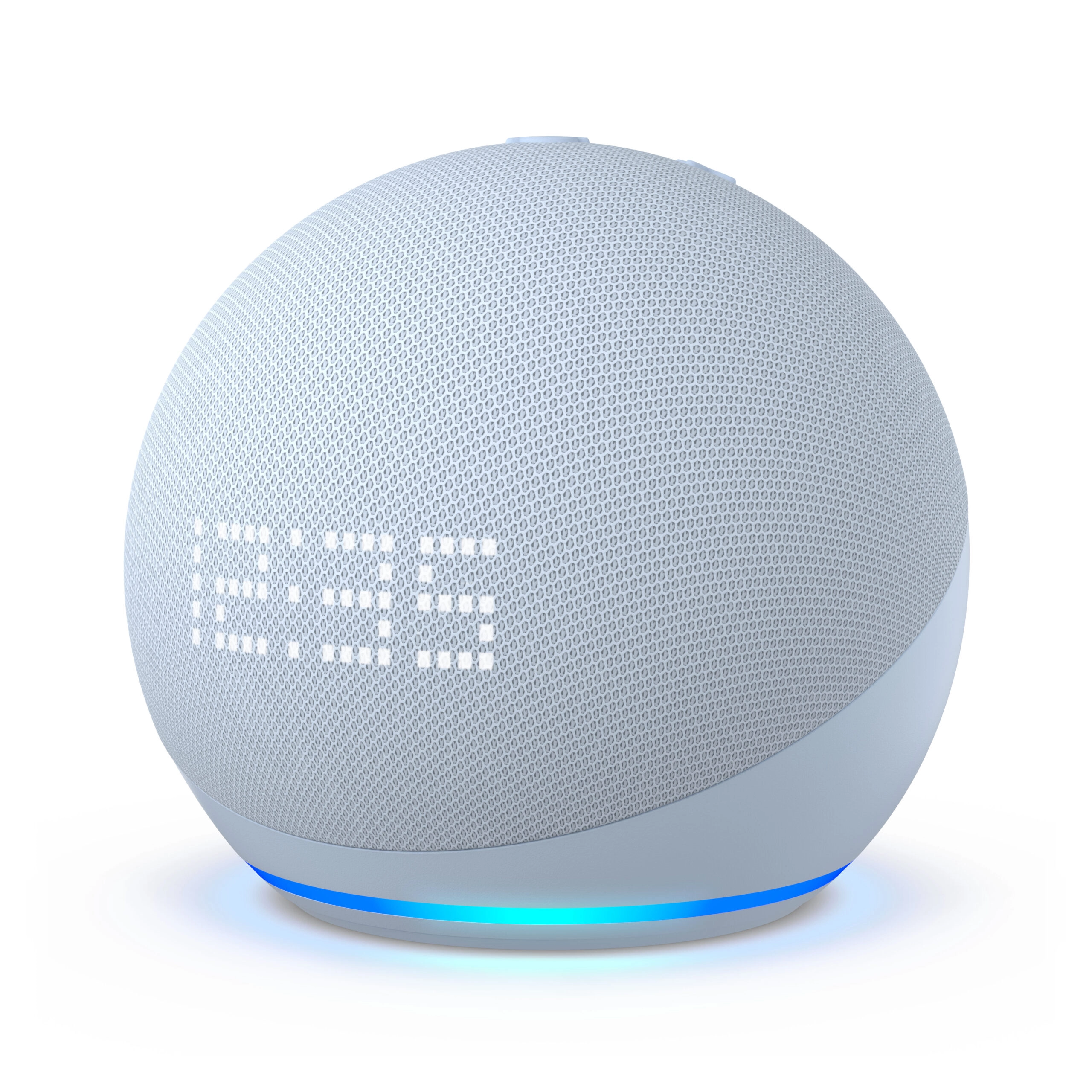 Altavoz inteligente Echo Dot con reloj, de Amazon.