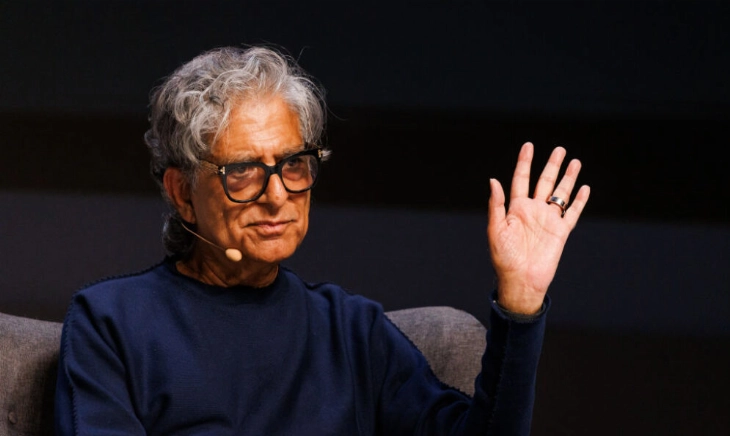 El doctor indio Deepak Chopra, gurú del bienestar.