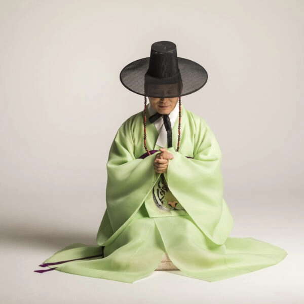 Retrato de Master Oh, fundador de Sun Kyeong, especialista en bloqueos energéticos