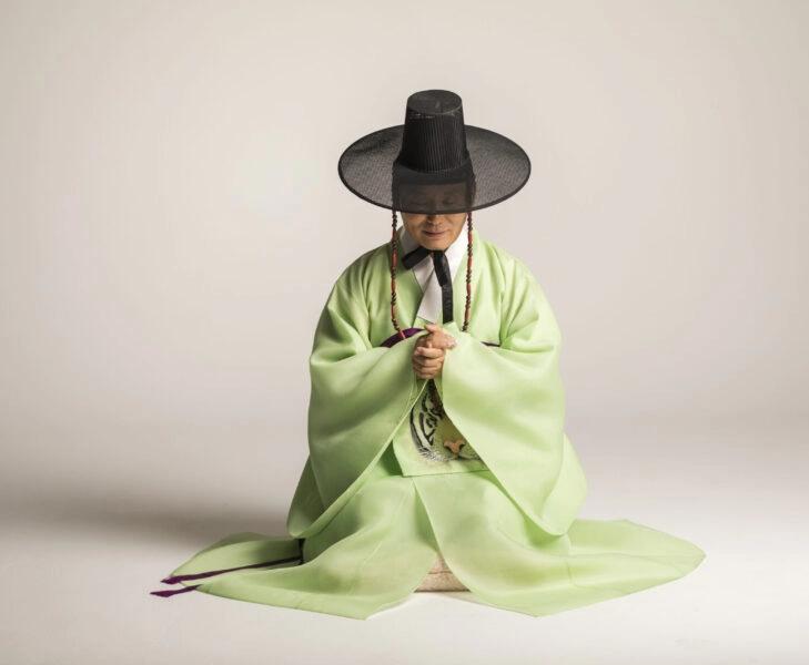 Retrato de Master Oh, fundador de Sun Kyeong, especialista en bloqueos energéticos