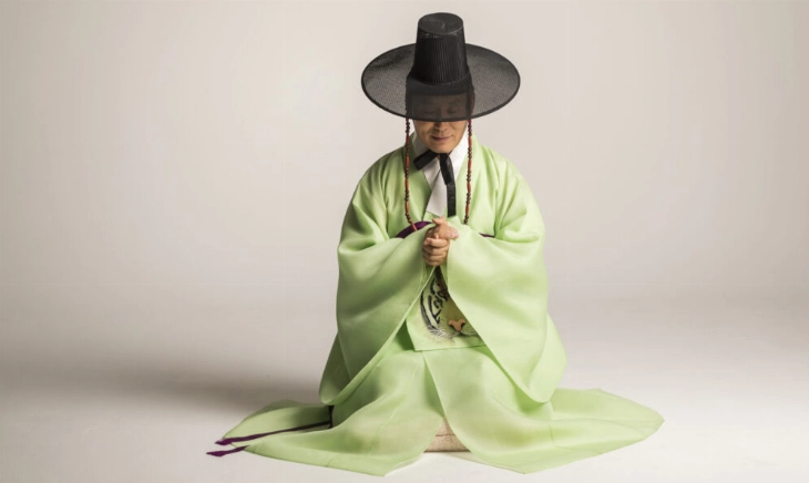 Retrato de Master Oh, fundador de Sun Kyeong, especialista en bloqueos energéticos