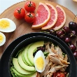 Plato saludable y con proteínas, perfecto en menopausia