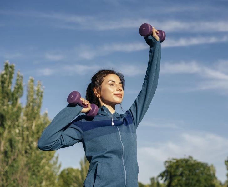 mujer-de-tiro-medio-practicando-con-pesas