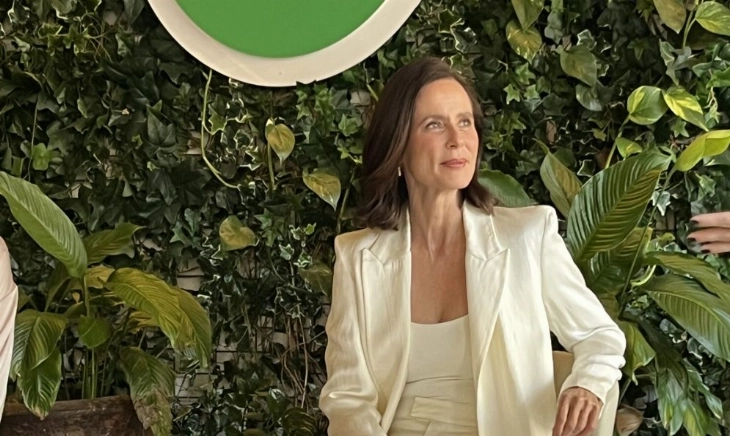 Aitana Sánchez-Gijón en el desayuno de Zespri, donde compartió su rutina de bienestar y el origen de su famoso ritual con kiwi