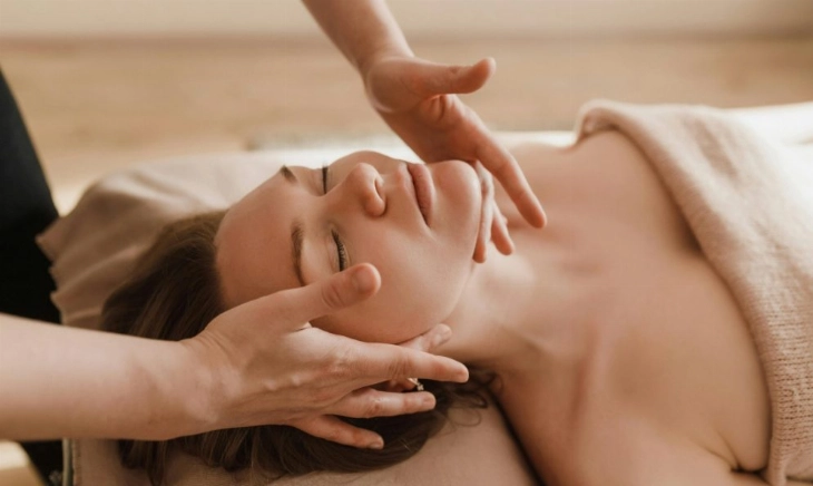 Una sesión de masaje drenante