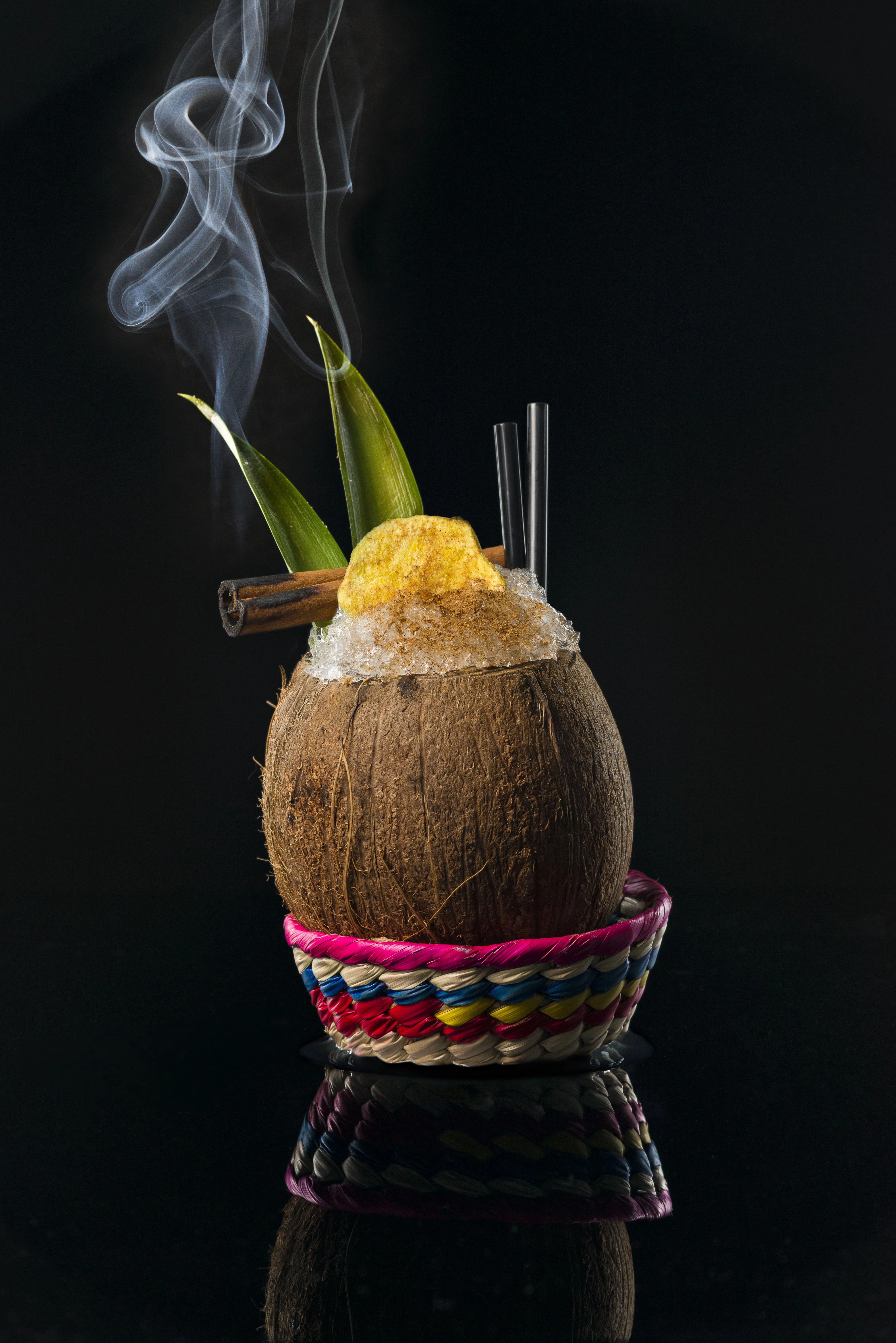 Beso de coco, cóctel sin alcohol