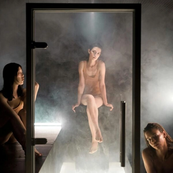 Mujeres en una sauna