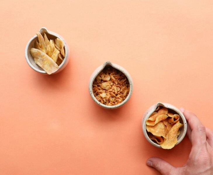 Snacks de patatas fritas y no de aceitunas