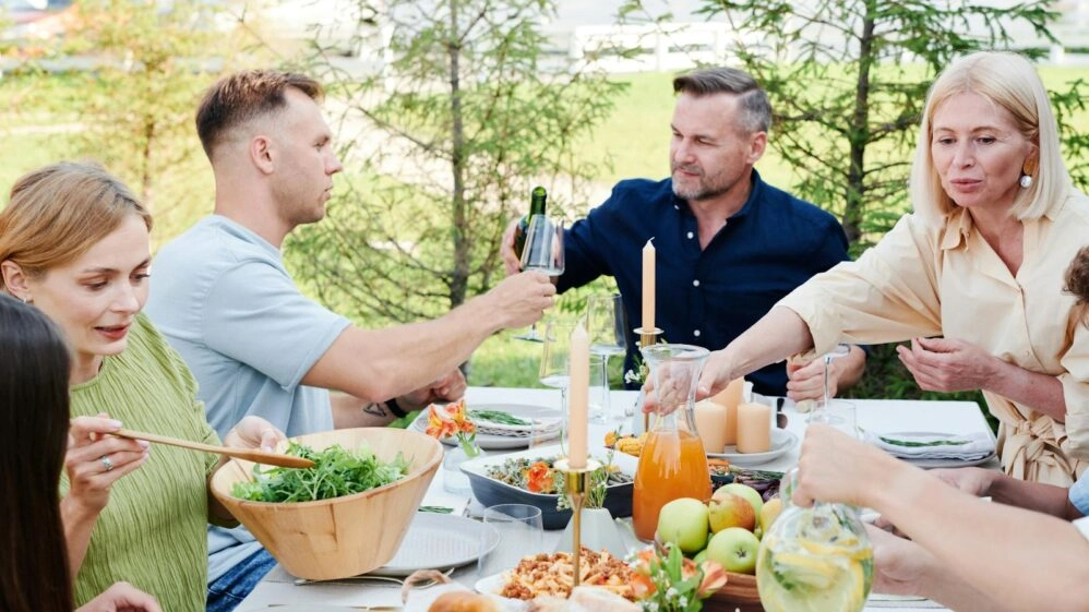 Odio comer en casa de mis suegros