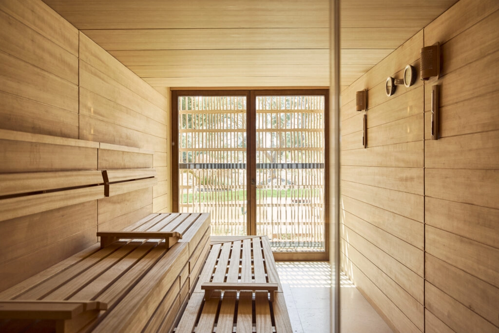 Sauna en el spa del hotel Four Seasons Formentor (Mallorca)