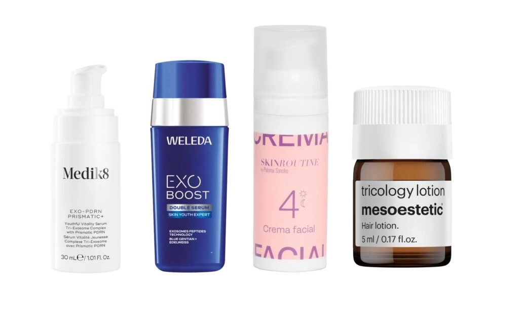 Cosméticos con exosomas.